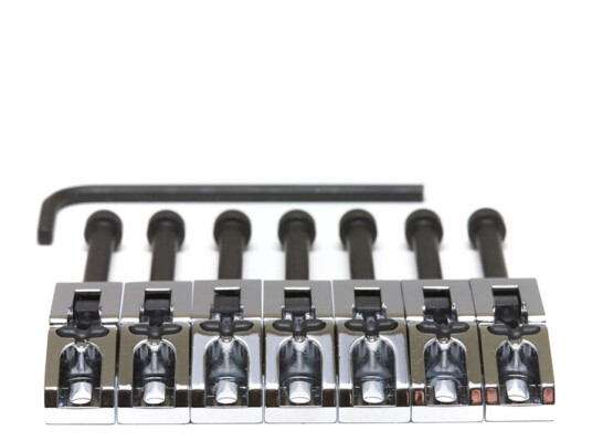 Graph Tech Ghost Pn-0080-C7 - Chrome Fr-Style Saddle Pickups, 7-String