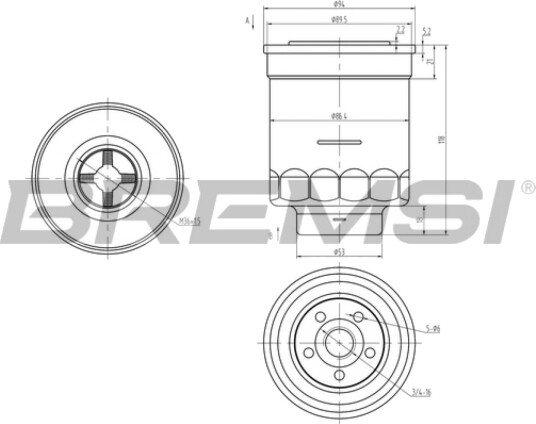 Drivstoffilter BREMSI FE0380 Drivstoffilter BREMSI FE0380