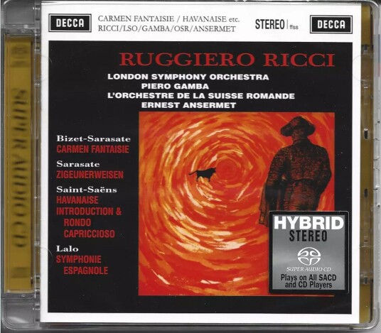 Ruggiero Ricci London Symphony Orchestra  Carmen Fantasie / Zigeunerweisen / Havanaise  CD