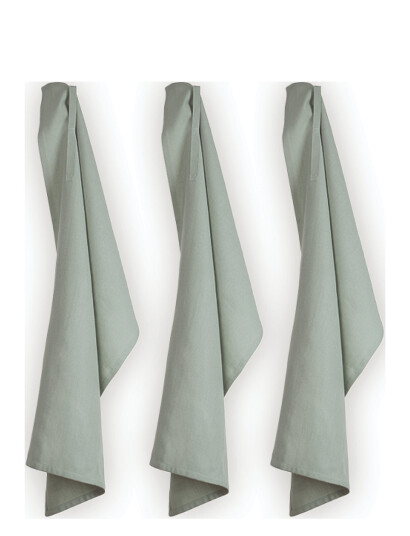 The Organic Company Kitchen Towel (3 Pack) - Green - 53X 86CM The Organic Company Kitchen Towel (3 Pack) - Green - 53X 86CM