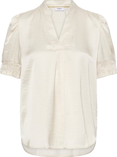 Saint Tropez Bluse PananSZ SS Blouse Hvit