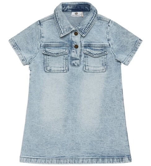 En Fant Dress Denim Blue 128