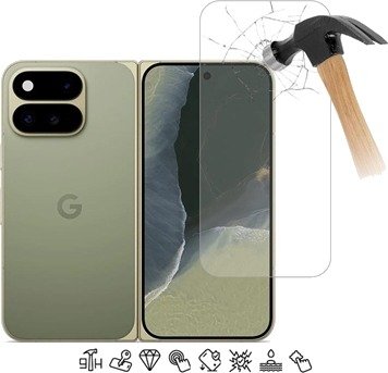 Google Pixel 11 Pro Fold Beskyttelsesglass - 9H - Case Friendly - Gjennomsiktig