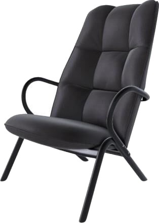Ton Cissy Lenestol Høy Sort/ Elmotique 99901