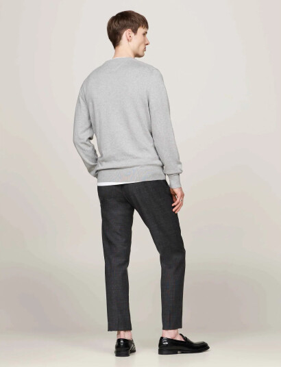 Tommy Hilfiger Pima Org Ctn Cashmere Crew Neck - Grey - XL