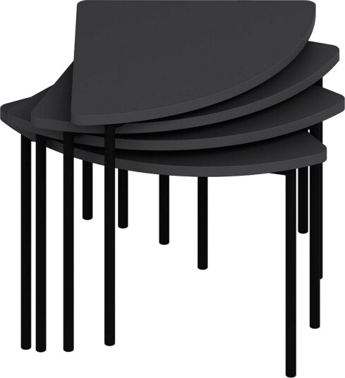 Rusele Sofabord 90 cm - Antrasitt