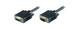 MicroConnect VGA-forlengelseskabel - HD-15 (VGA) (hann) til HD-15 (VGA) (hunn) - 10 m - formstøpt, tommelskruer
