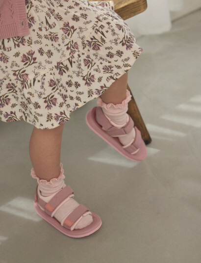 En Fant Sandal Velcro   Pink   30