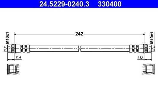 Bremseslange ATE 24.5229-0240.3 Bremseslange ATE 24.5229-0240.3