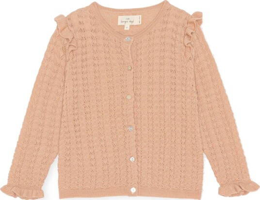 Konges Sløjd Valkan Frill Cardigan Maple Sugar (104 / 4 år)