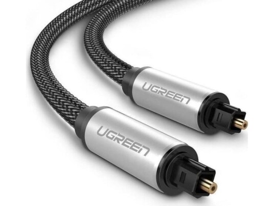 UGREEN AV108 Toslink Audio optisk kabel flettet aluminium 1,5 m grå