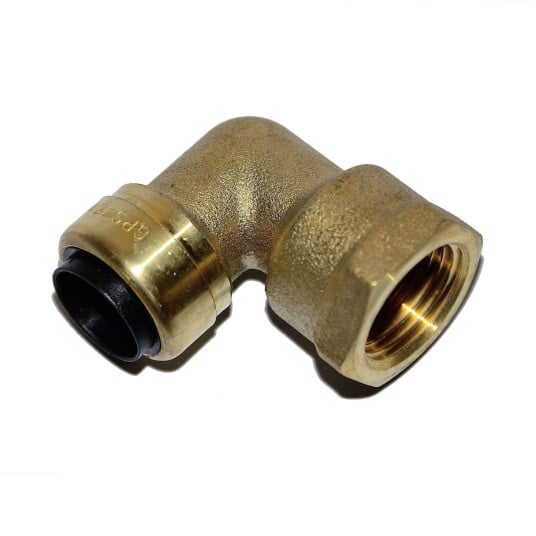 Altech Push Tappevann Albue med Innvendig Gjenge 15mmx1/2"