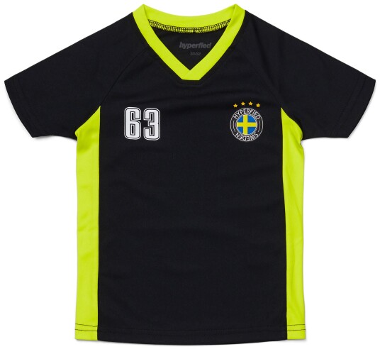 Hyperfied V-Neck Neo Logo T-Shirt Anthracite 134-140