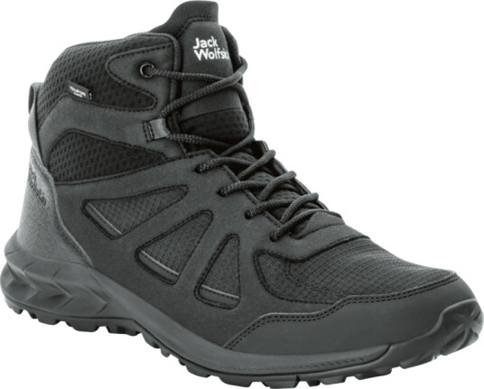 Jack Wolfskin Men's Woodland 2 Texapore Mid 42.5, Black Jack Wolfskin Men's Woodland 2 Texapore Mid 42.5, Black