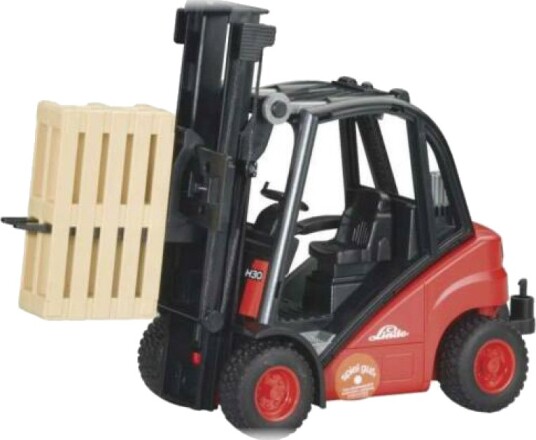 Bruder Linde H30d Gaffeltruck Rød
