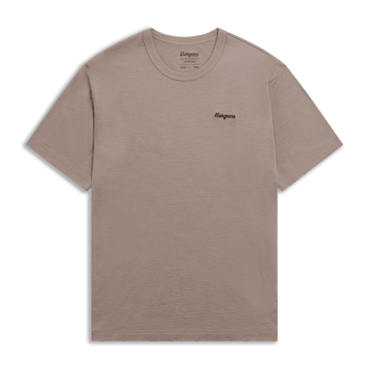 Bergans Logo Merino Tee Men Rock Taupe XXL XXL