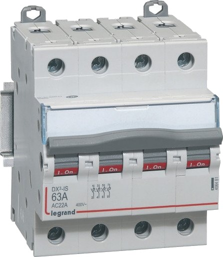 Legrand Lastbryter DX3 4P 40A 400V 4-modul