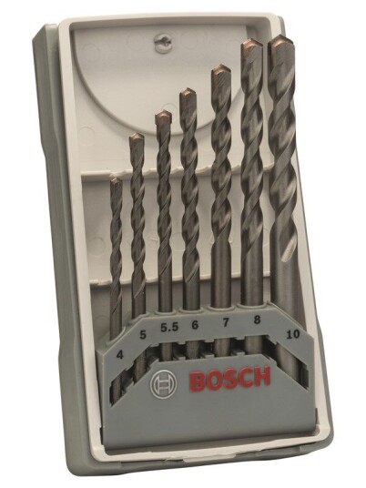 Bosch 7-delers betongbor-sett CYL-3 4; 5; 5,5; 6; 7; 8; 10 mm