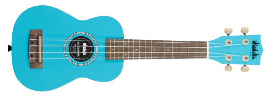 Kala Ukadelic Uk-Blueyonder Blue Yonder Soprano Ukulele, Med Bag