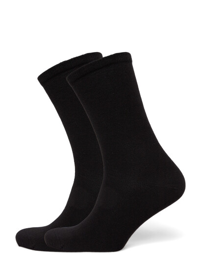 Alpacasocks&Co Cotton Lifestyle 2 Pack   Black   36 39