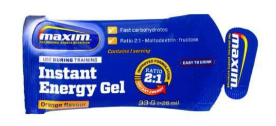 Maxim Instant Energy gel 33 g Orange OneSize Maxim Instant Energy gel 33 g Orange OneSize