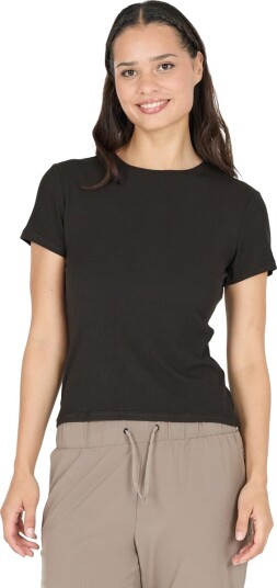 Athlecia Tinashe W Rib S/S Tee - Black - 38
