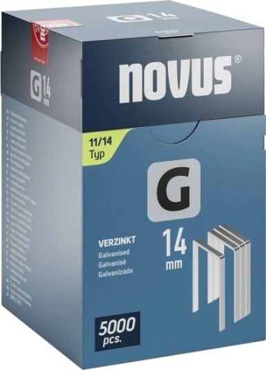 Novus Tools 042 0769 Flatt Trådstift Type 11 5000 Stk 14 Mm X 10,6 Mm