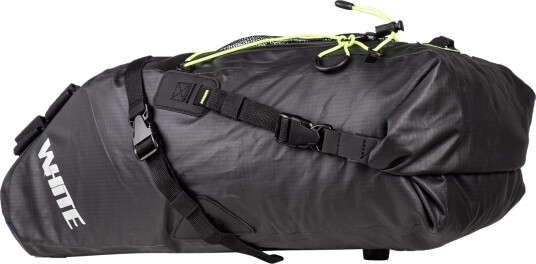 White Traveler Saddle Bag Large, sykkelbag for setet STD BLACK
