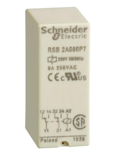 Schneider Electric Relay+socket.2co.230vac (3389110256611)