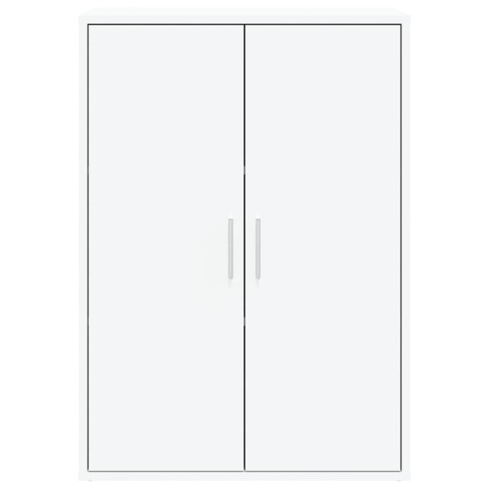 Skjenker 2 stk hvit 60x31x84 cm konstruert tre Skjenker 2 stk hvit 60x31x84 cm konstruert tre