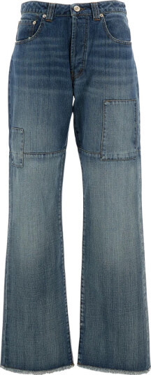 Wales Bonner Dame Jeans Blå S,
