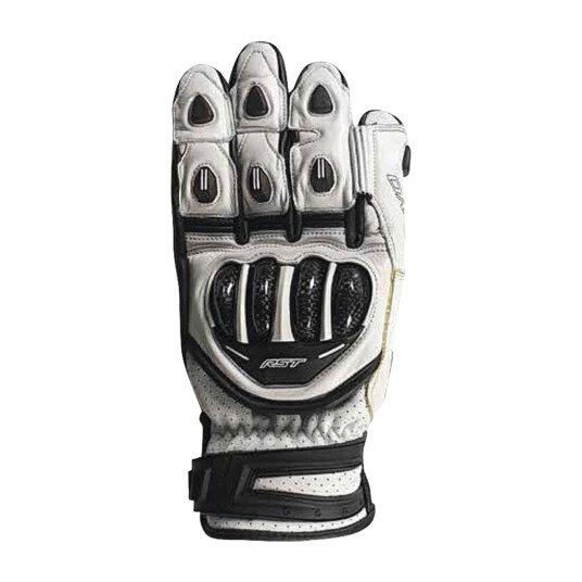 RST MC-Hansker TracTech Evo 4 Kort Hvit-Svart RST MC-Hansker TracTech Evo 4 Kort Hvit-Svart