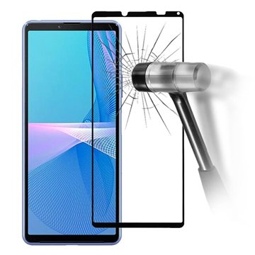 Full Dekning Sony Xperia 10 III, Xperia 10 III Lite Beskyttelsesglass Svart