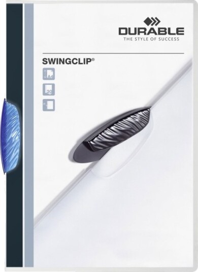 Durable Swingclip Blå Plast 30 Ark A4