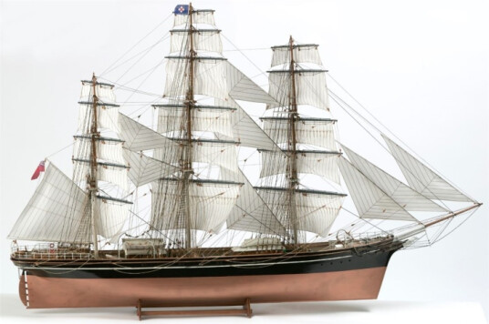 1:75 Cutty Sark Skrog i tre