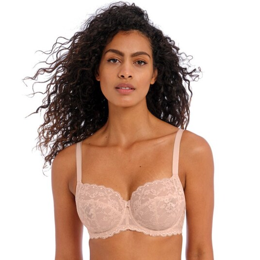 Freya BH Offbeat Undewired Side Support Bra Beige F 85 Dame