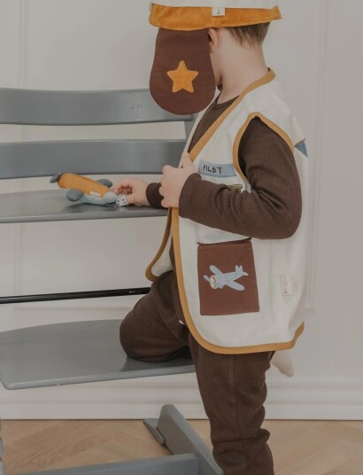 Fabelab Dress-Up Little Flyers Pilot Multi/Patterned 3-5Y