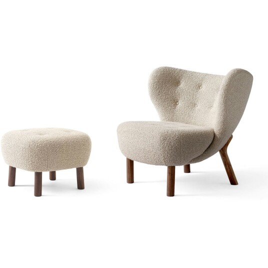 &Tradition &Tradition Little Petra VB1 Lenestol Karakorum 003/ Valnøtt inkl. ATD1 Poff