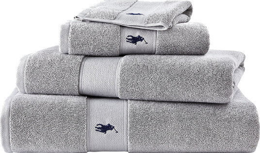 Ralph Lauren Home Poloplay Wash Towel - Grey - 33X33CM Ralph Lauren Home Poloplay Wash Towel - Grey - 33X33CM