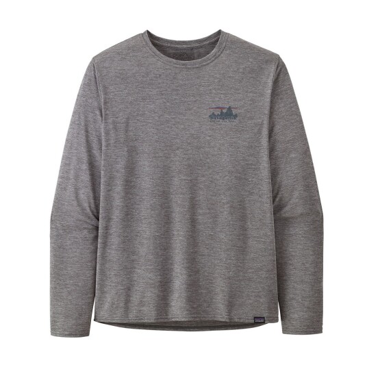 Patagonia M"s L/S Cap Cool Daily Graphic Shirt 73 Skyline: Feather Grey L