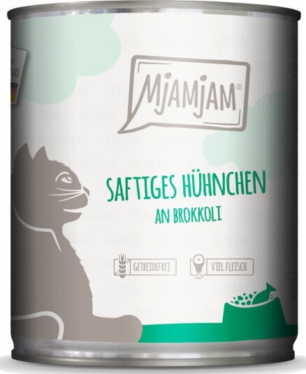 Mjamjam Våtfôr Økonomipakning Saftig Med Brokkoli Kylling 24 X 800 G