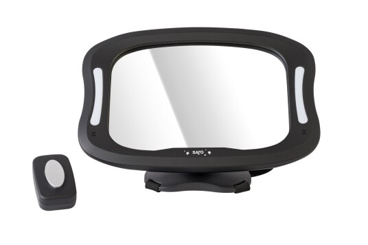 SARO Baby Maxi 360º Safety Mirror with Light Black