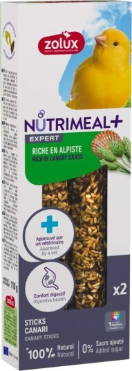 Zolux Nmeal Canary Grass Stick Godbitpinne 110g