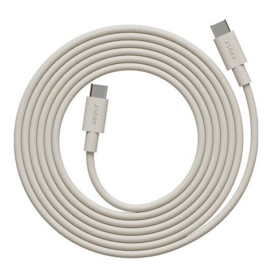 Avolt 2 m USB-C til USB-C Kabel Nomad Sand Avolt 2 m USB-C til USB-C Kabel Nomad Sand