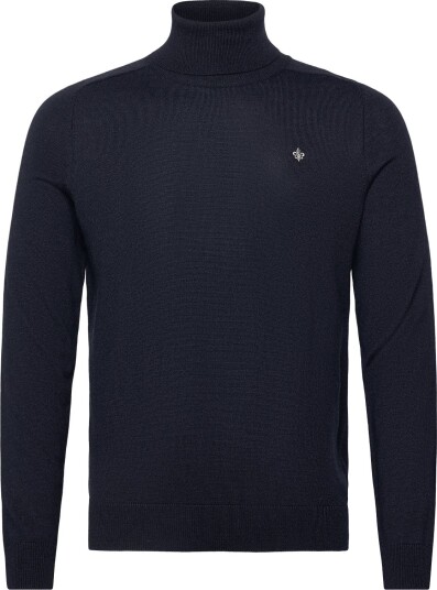 Morris Merino Roller Neck - NAVY - XXL