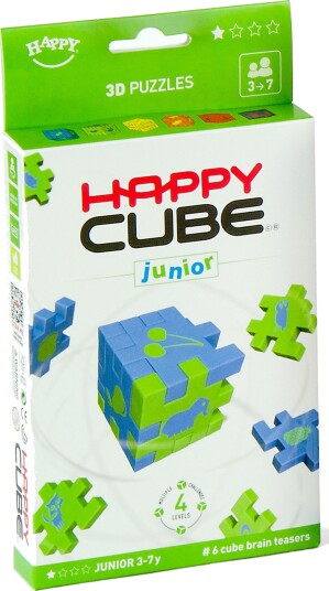 SmartGames Happy Cube 6 Farger Junior 3D Puslespill   3+ ??r