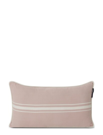 Lexington Home Small Center Striped Organic Cotton Twill Pillow Pink Lexington Home VIOLET/WHITE 30X50CM