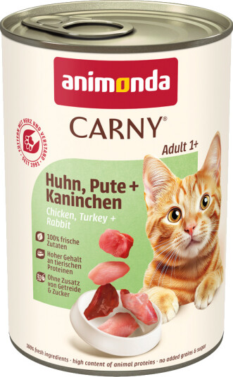 Animonda Carny Våtfôr Adult Og Kanin Kylling Kalkun 6 X 400 G