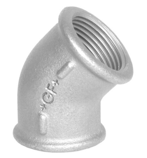 Georg-Fischer Elbow 45° galvanized for f 3/8