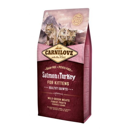 Carnilove Kattemat for Kattungar med Laks og Kylling (400 g) - Kornfritt Tørrfôr